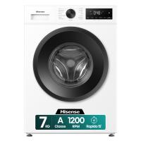 Hisense lav 7kg 44cm 1200g cl.a inv vap bianco