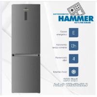 Hammer frigorifero combinato 290lt cl.e nf display 185x60x60cm silver
